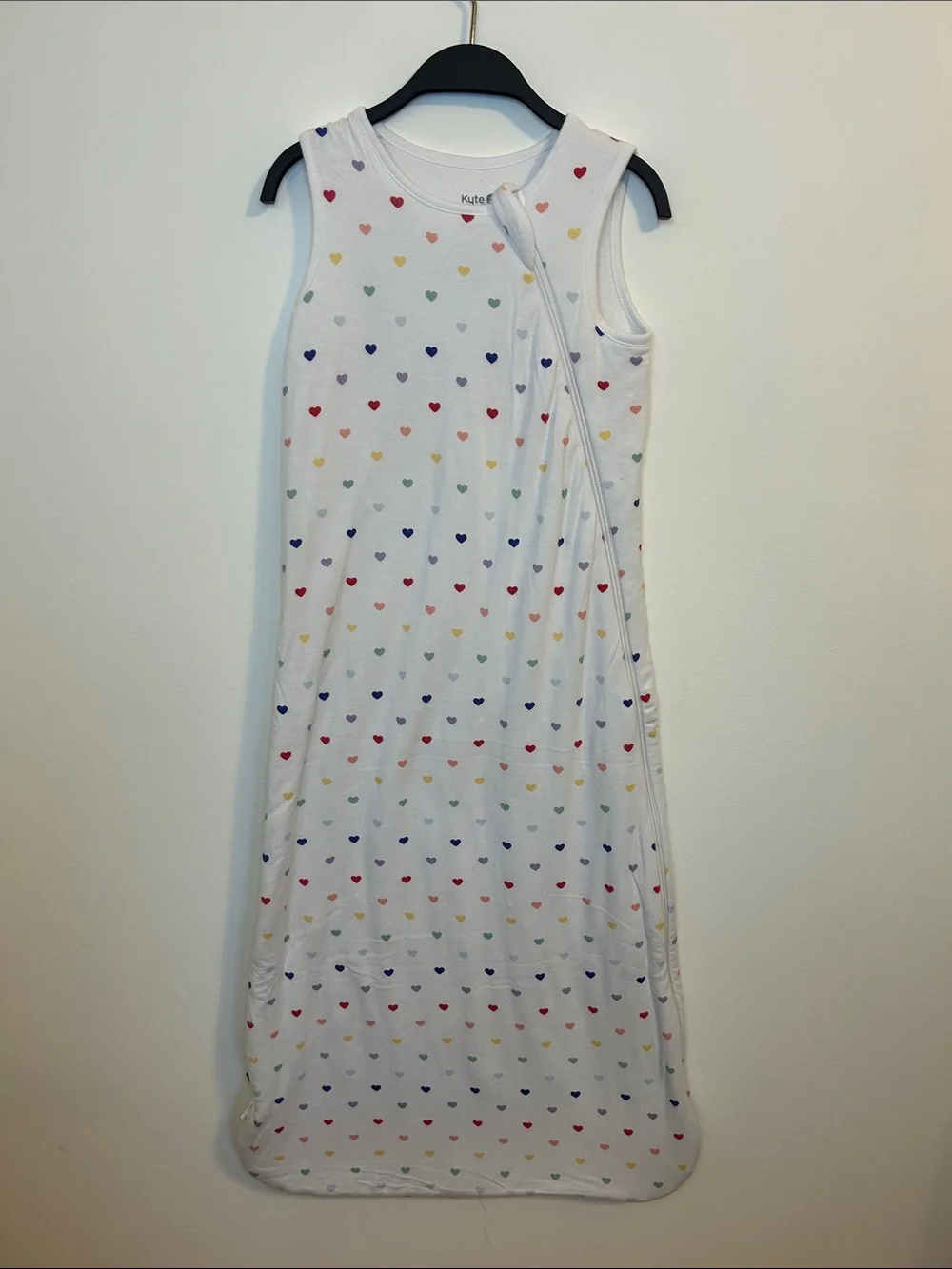 Kyte Baby Sleep Sack with Rainbow Hearts, Size L 1.0 tog